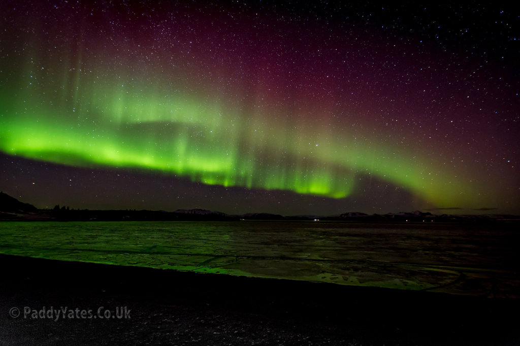 Northern lights at Pingvellir
